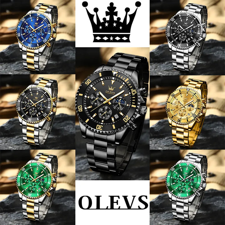 Relógio Olevs Masculino de Luxo e à Prova d' Água - Prime Royal