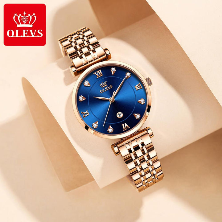 Relógio Olevs Feminino de Luxo e à Prova d' Água - Lady Diamond