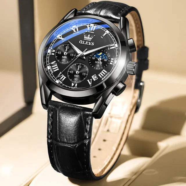 Relógio Olevs Masculino de Luxo e à Prova d' Água - Orion