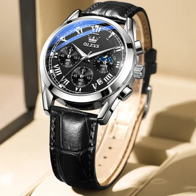 Relógio Olevs Masculino de Luxo e à Prova d' Água - Orion