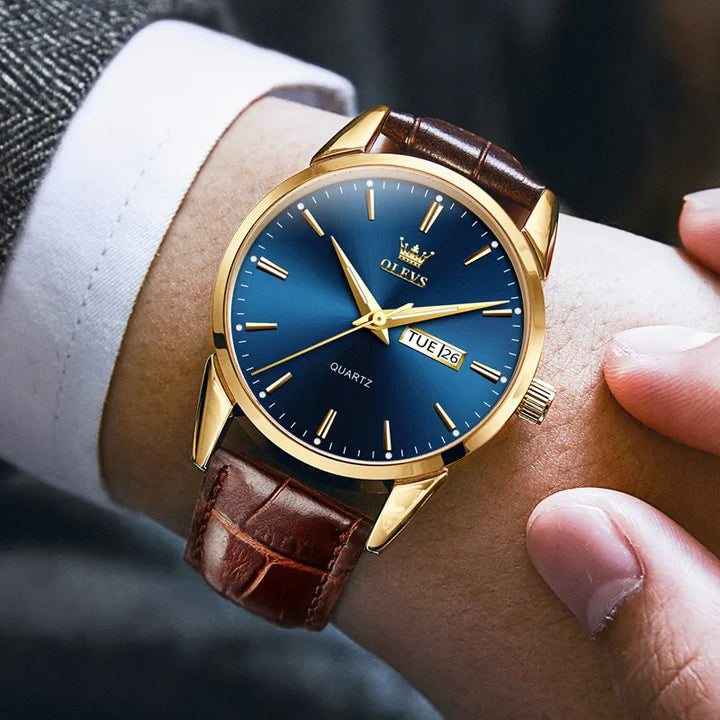 Relógio Olevs Masculino de Luxo e à Prova d' Água - Classlux